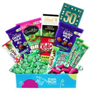 50th Birthday Mint Chocolate Gift Box Hamper - Medium