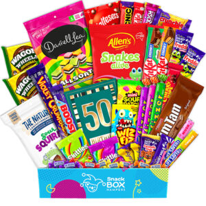 50th birthday sweet life grazing box gift hamper