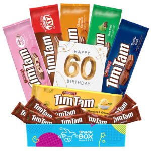 60th Birthday Tim Tam Slam Gift Box Hamper Medium