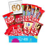 60th Birthday KitKat Chocolate Gift Box Hamper Set - Medium