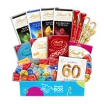 60th Birthday Lindt Premium Chocolate Gift Box Hamper - Large