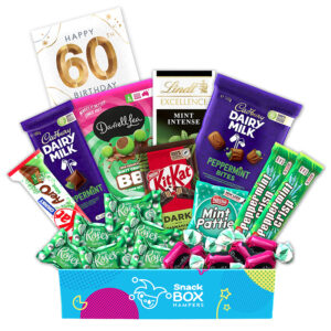 60th Birthday Mint Chocolate Gift Box Hamper - Medium