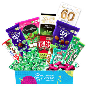 60th Birthday Mint Chocolate Gift Box Hamper - Medium