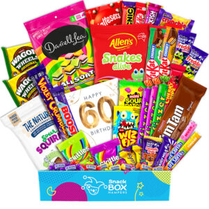 60th birthday sweet life grazing box gift hamper