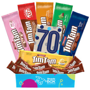 70th Birthday Tim Tam Slam Gift Box Hamper Medium