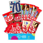 70th Birthday KitKat Chocolate Gift Box Hamper Set - Medium