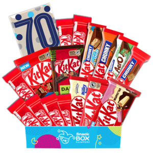70th Birthday KitKat Chocolate Gift Hamper - Medium