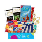 70th Birthday Lindt Premium Chocolate Gift Box Hamper - Medium