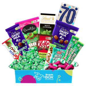 70th Birthday Mint Chocolate Gift Box Hamper - Medium