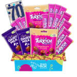 70th Birthday Cadbury Frys Turkish Delight Gift Box - Medium