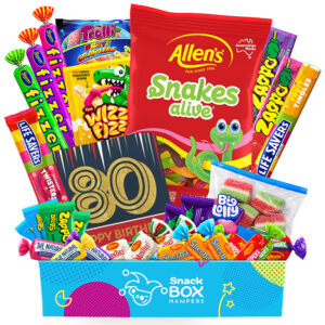 80th Birthday Lolly Box Gift Hamper Fun Size