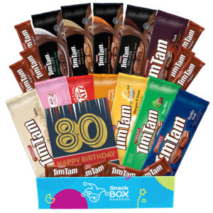80th Birthday Tim Tam Slam Gift Box Hamper Large