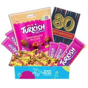 80th Birthday Cadbury Frys Turkish Delight Gift Box - Fun size