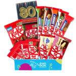 80th Birthday KitKat Chocolate Gift Box Hamper Set - Medium
