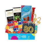 80th Birthday Lindt Premium Chocolate Gift Box Hamper - Medium