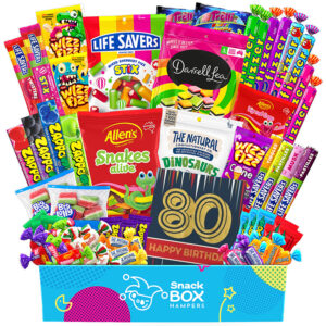 80th birthday lolly box gift hamper large