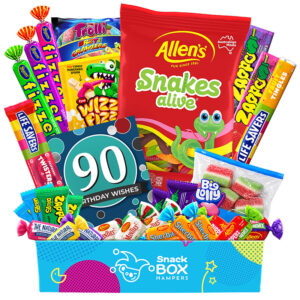90th Birthday Lolly Box Gift Hamper Fun Size