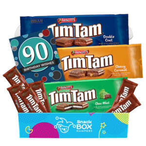 90th birthday tim tam slam gift box hamper fun size