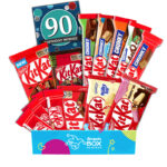 90th Birthday KitKat Chocolate Gift Box Hamper Set - Medium