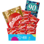 90th Birthday Maltesers Chocolate Box Gift Hamper - Fun Size