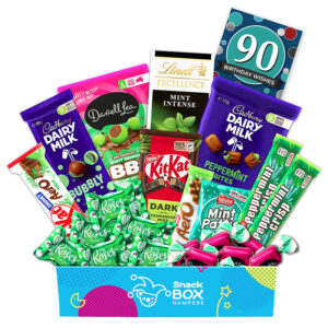 90th Birthday Mint Chocolate Gift Box Hamper - Medium