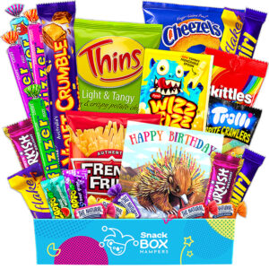 birthday gluten free snack gift box hamper small