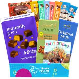 birthday vegan chocolate gift box hamper