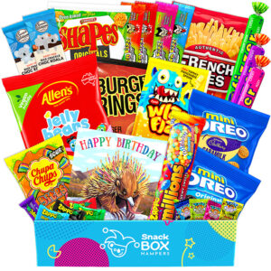 birthday vegan snack gift box hamper