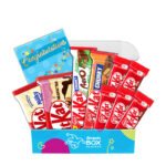 Congratulations KitKat Chocolate Gift Box Hamper Set - Fun Size