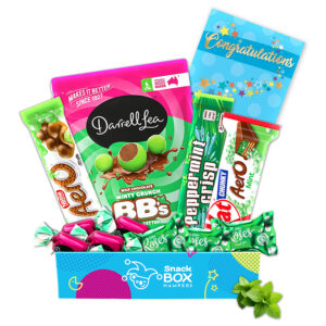 Congratulations Mint Chocolate Gift Box Hamper - Fun Size