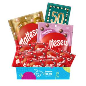 50th Birthday Maltesers Chocolate Box Gift Hamper - Fun Size