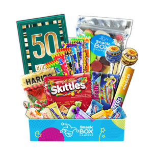 50th Birthday Lolly Box Gift Hamper – Fun Size