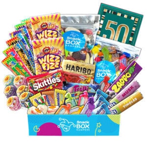 50th Birthday Lolly Box Gift Hamper – Medium