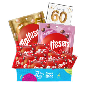 60th Birthday Maltesers Chocolate Box Gift Hamper - Fun Size