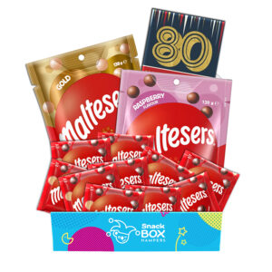 80th Birthday Maltesers Chocolate Box Gift Hamper - Fun Size