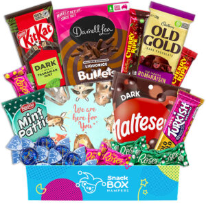 get well soon assorted dark chocolate gift box hamper