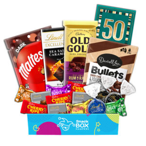 50th Birthday Dark Chocolate Gift Box Hamper