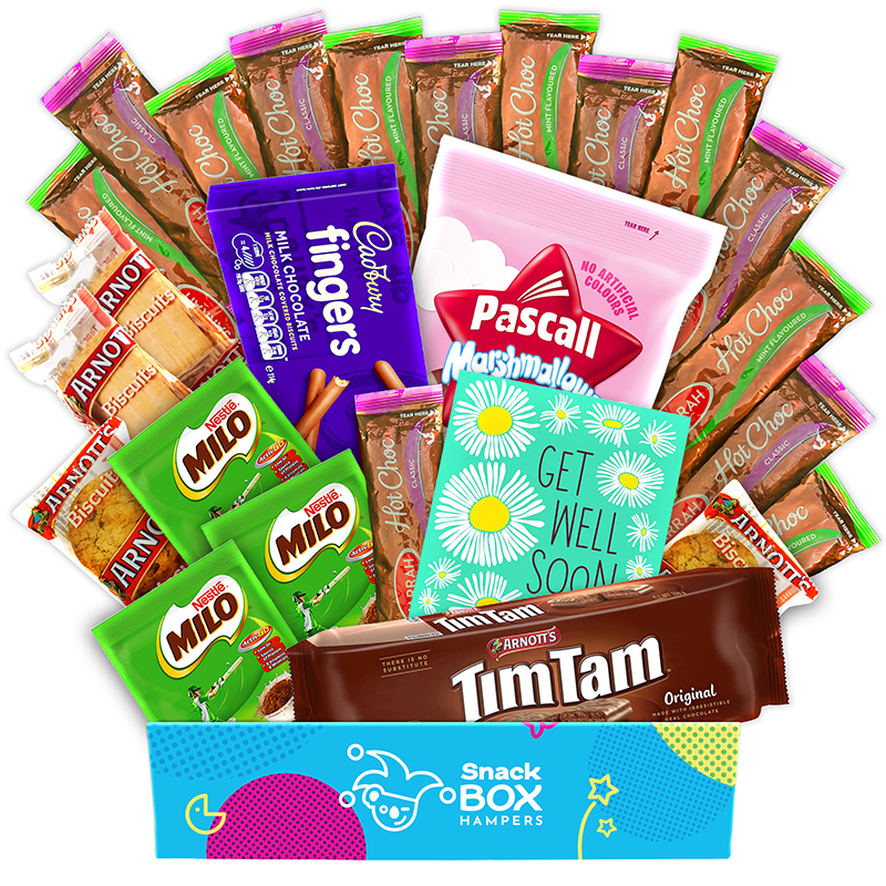 Get Well Soon Warm Wishes Hot Chocolate Gift Box Hamper - Medium ...