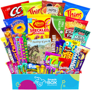 sympathy gluten free snack gift box hamper large