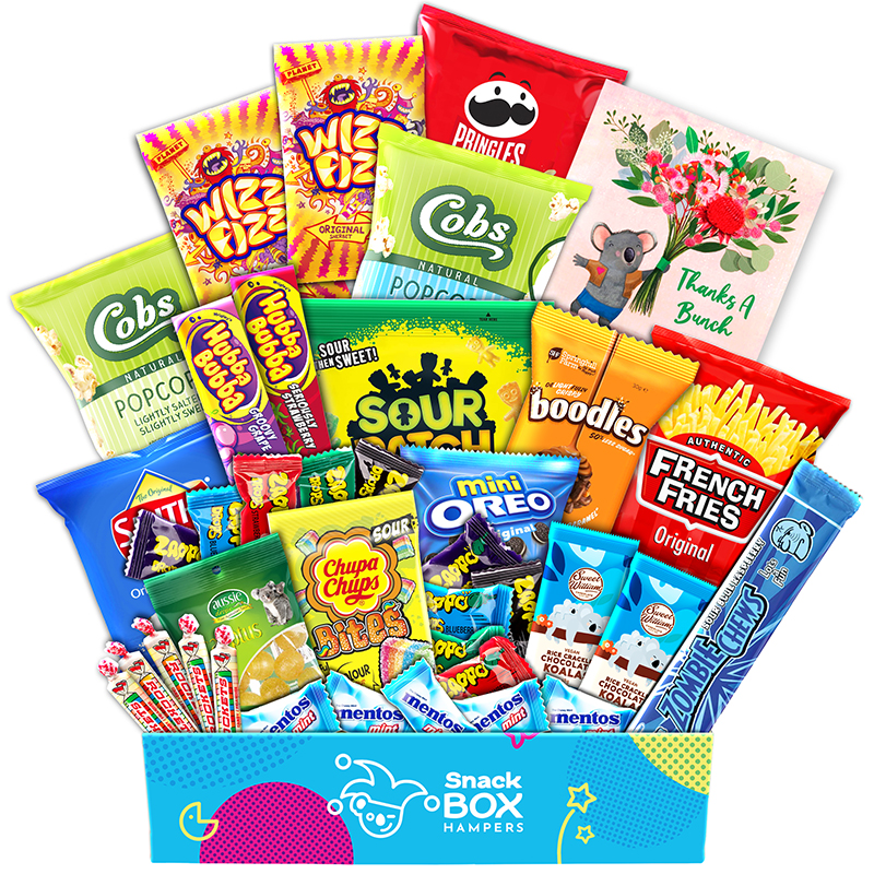 Thank You Vegan Snack Gift Box Hamper - Medium - Snack Box Hampers
