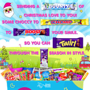 Christmas Love Chocolate Card Message Board Gift