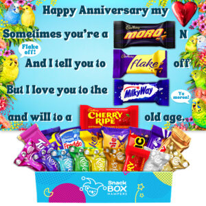 Anniversary Flake Off Chocolate Message Card