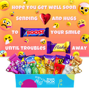 Get Well Emojis Chocolate Message Card