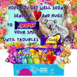 Get Well Koala Chocolate Message Card