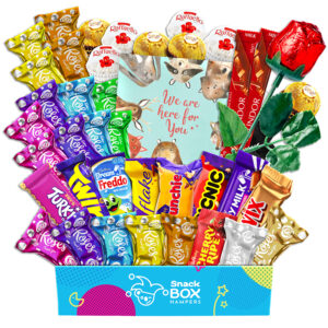 Rainbow Rose Get Well Soon Chocolate Box