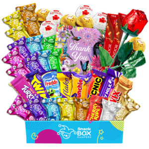Rainbow Rose Thank You Chocolate Box