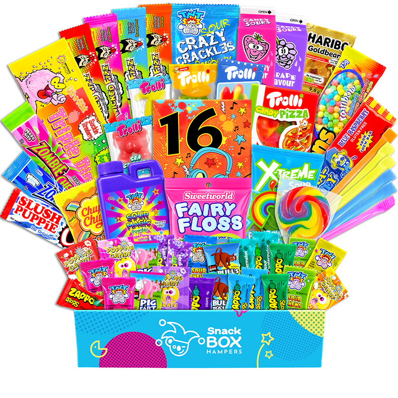 16th Birthday Kaleidoscope Lolly Box Gift Hamper – Medium - Snack Box ...