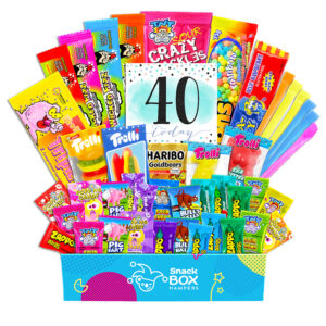 40th Birthday Kaleidoscope Lolly Box Gift Hamper – Fun Size