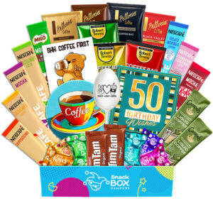 50th Birthday Birthday Coffee Warm Wishes Gift Box Hamper