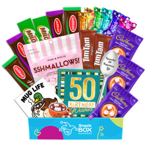 50th Birthday Hot Chocolate Warm Wishes Gift Box Hamper